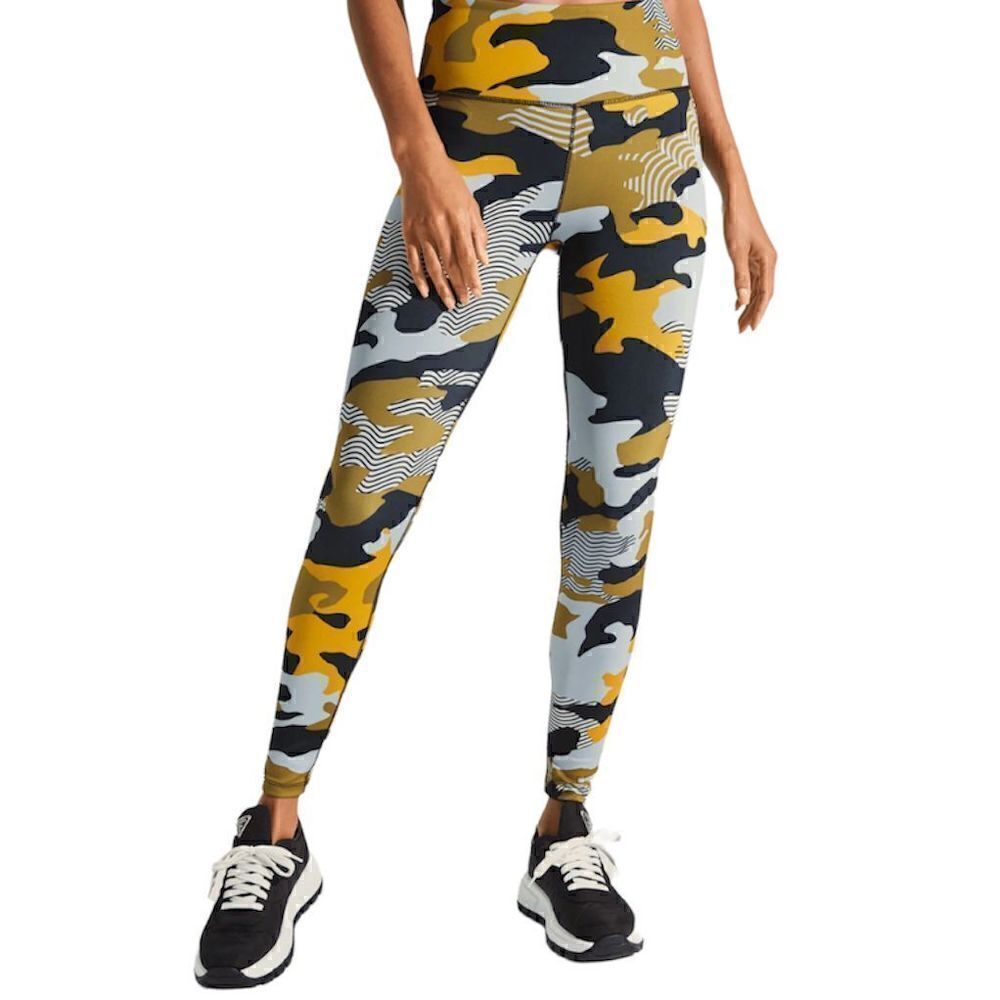 𝅺NOLI Yoga NWT ‘G.I. Jane’ High Waisted Legging in Yellow/Black Size Small